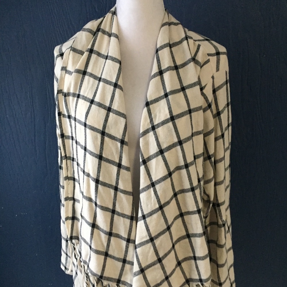 Hippie Love Open Cardigan Window Pain Size M / L - Picture 4 of 7